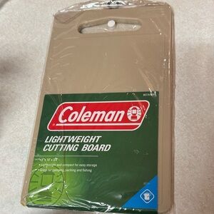 New Vintage Coleman Lightweight Tan Cutting Board 6”x10”
